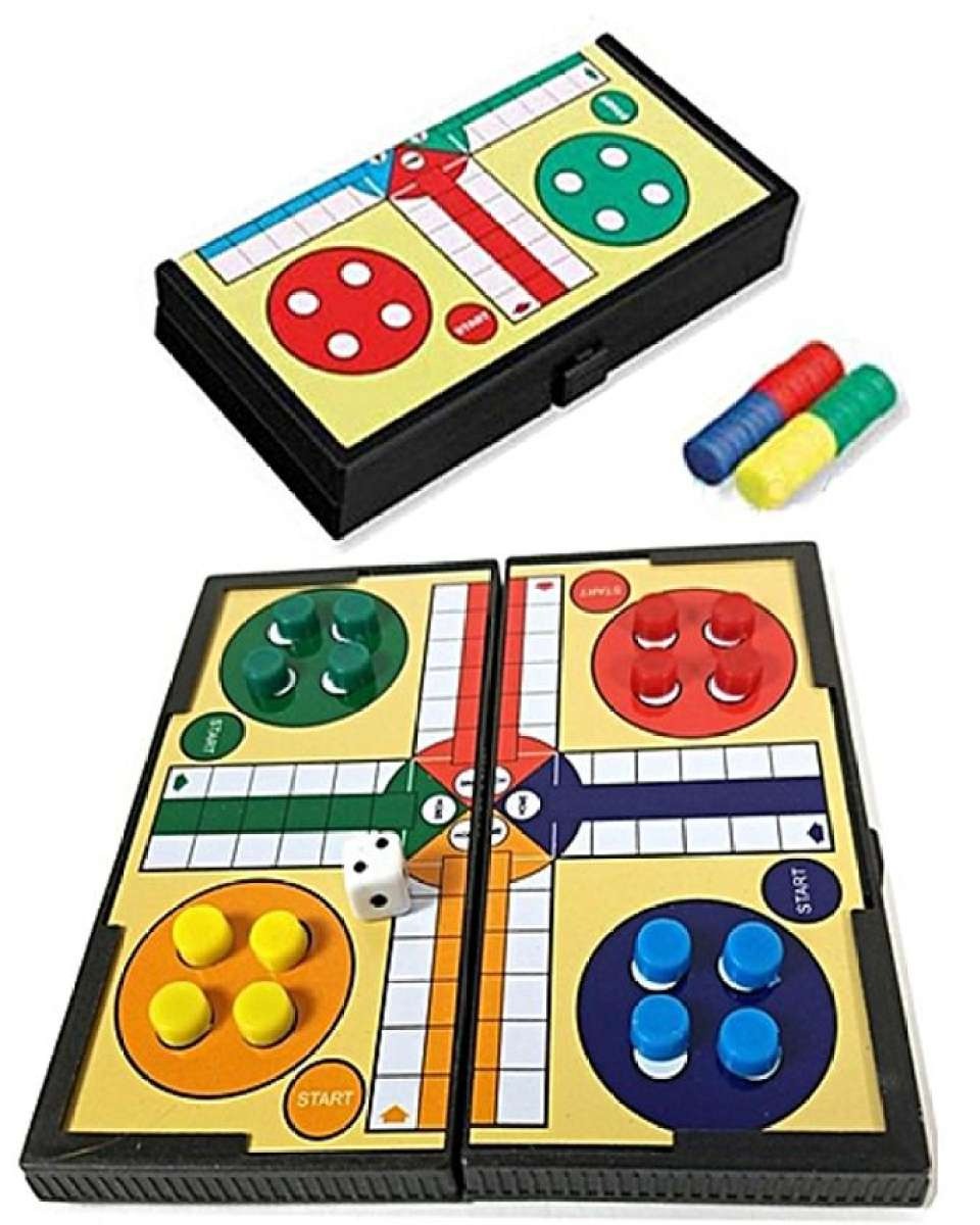 New Folding Magnetic LUDO game for Kids play Fun (3 games in 1)