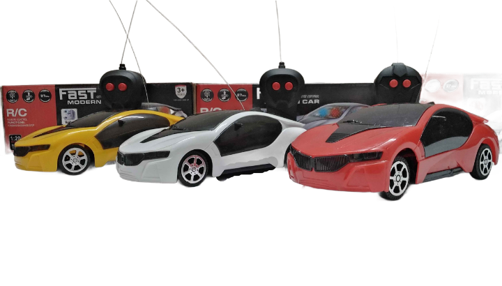 Remote Controlled 3D LED Car Light for Kids – Multi-Color Modern Car Lamp