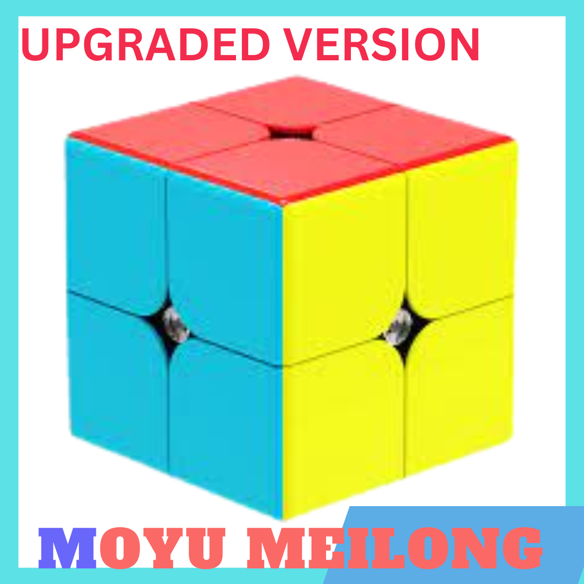 Rubik Cube 2x2 MoYu MEILONG Stickerless, Speedy 2x2 Cube