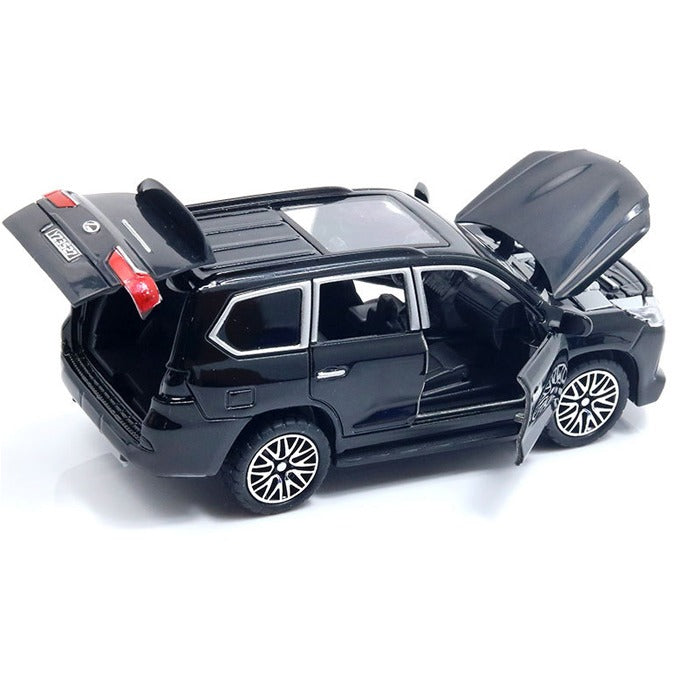 Lexus Land Cruiser Prado Alloy Die-Cast Toy Car - 5-inch Model with Opening Doors, Boot & Hood