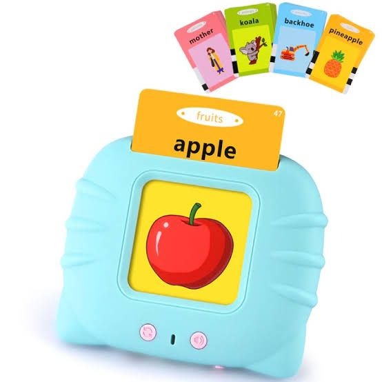 Talking Flash Cards Learning Toys, English Words Learning Card Machinee for Kids,Device with 112 Flash Cards Spelling Game Gifts for Preschool Kids Boys Girls Toddlers Age 2 3 4 5 6 7 8