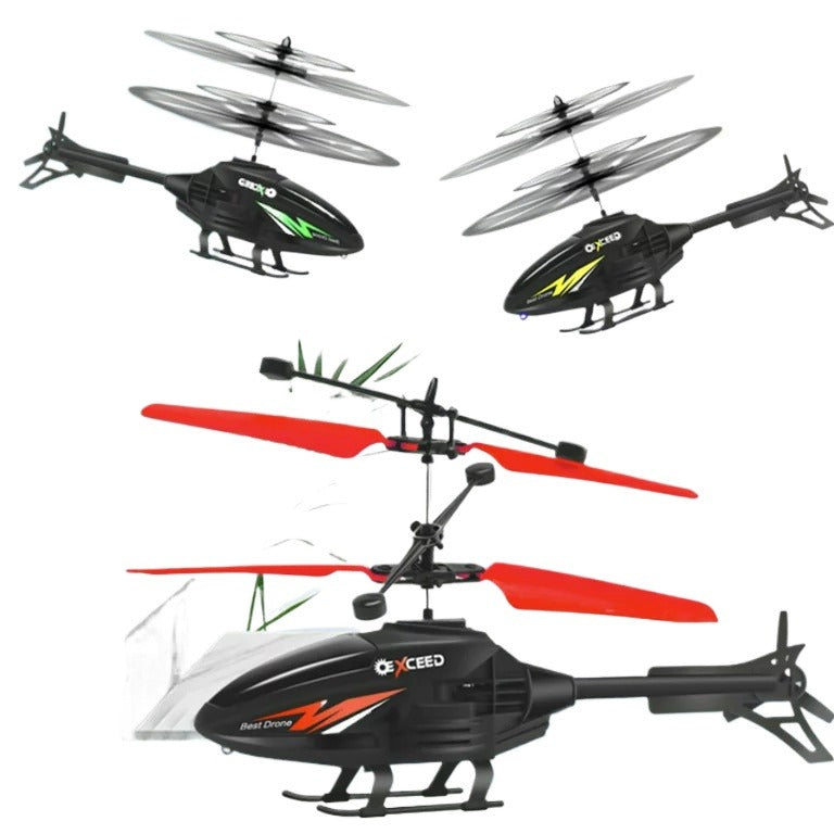 Remote Control Helicopter with LED Lights & Palm Control – Easy Flying Fun