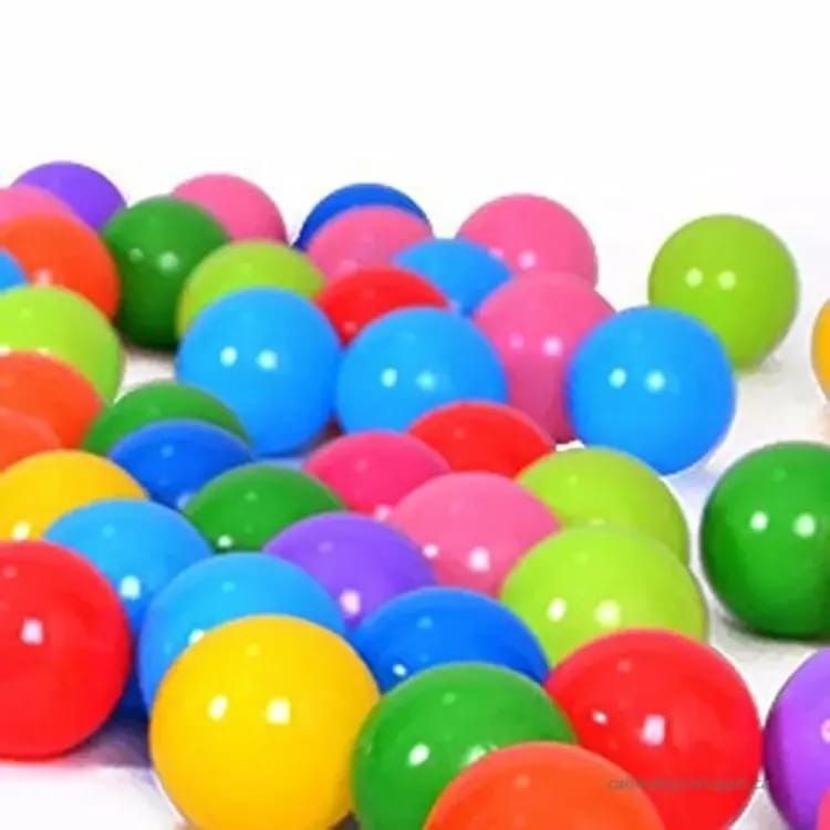 Pack of 50 Soft Plastic Balls - For Plastic Tents And Swimming Pools - Multicolor