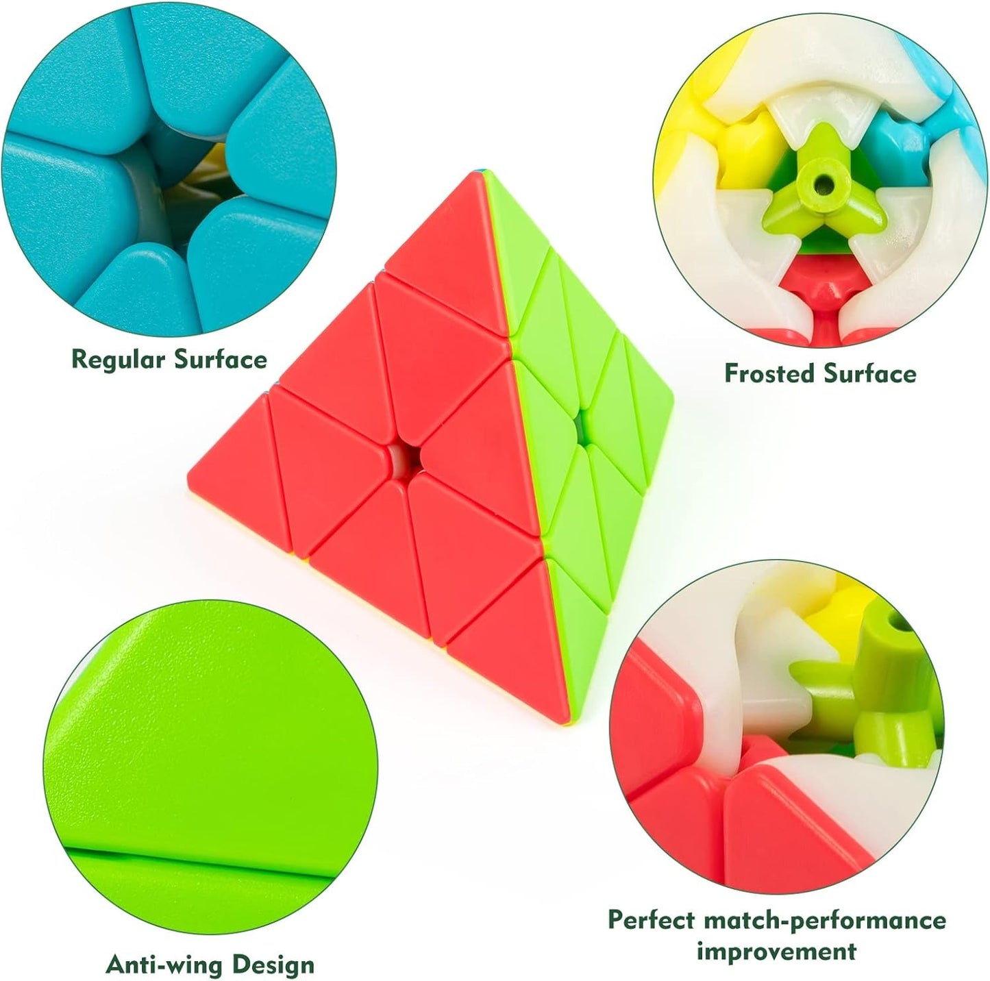 MoYu MEILONG PARAMIX Original Rubik's Cube 3x3 Pyramid, Best Quality Fast Speedy Magic Rubik Cube