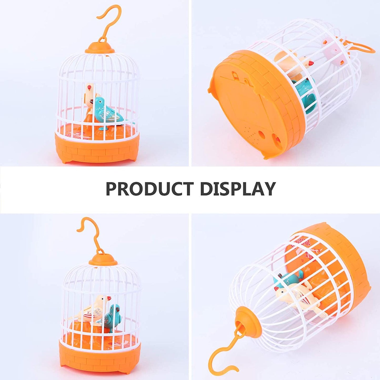 Bird Cage Toy with Realistic Sound & Voice Control – Electronic Interactive Bird Toy for Kids