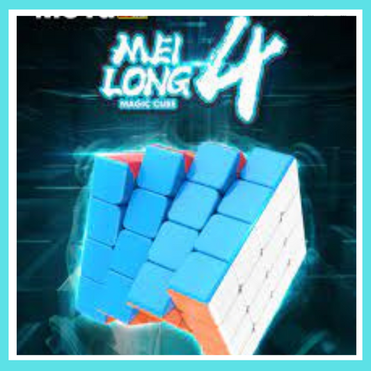 Rubik Cube 4x4 MoYu MEI-LONG, 4x4 Original Rubik Cube Sticker less, Fast Speedy Magic Rubik Cube, Educational Puzzle Toys