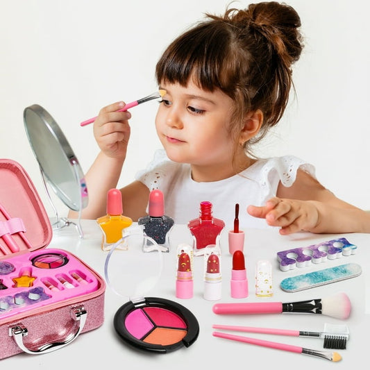 2 in 1 Unicorn Beauty Makeup Kit Toy for Kids – Safe & High-Quality Cosmetic Gift Set for Girls | Makeup Bag & Toy Combo
