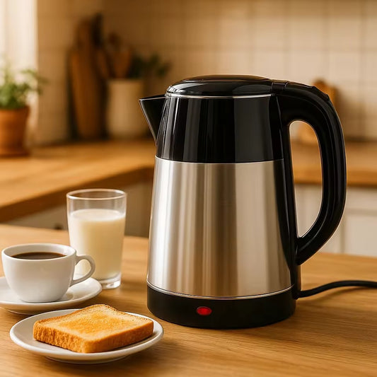 2.5L Double Body Electric Kettle – 1500W Stainless Steel Water Boiler with Auto Shut-Off