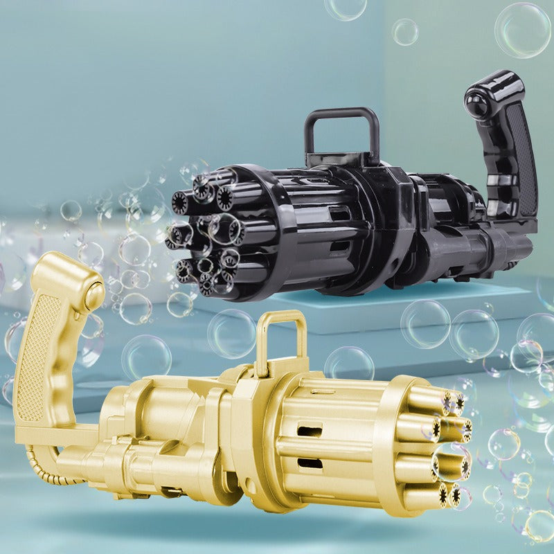 Bubble Machine Automatic Electric Gatling Bubble Gunns Bubble Maker Outdoor Fun Kids Toys for Boys and Girls