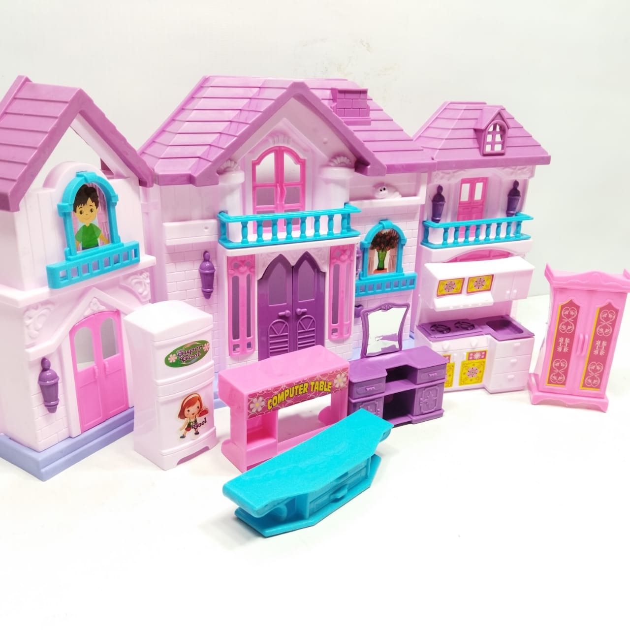 20 inches doll house with accessories happy family big country doll house