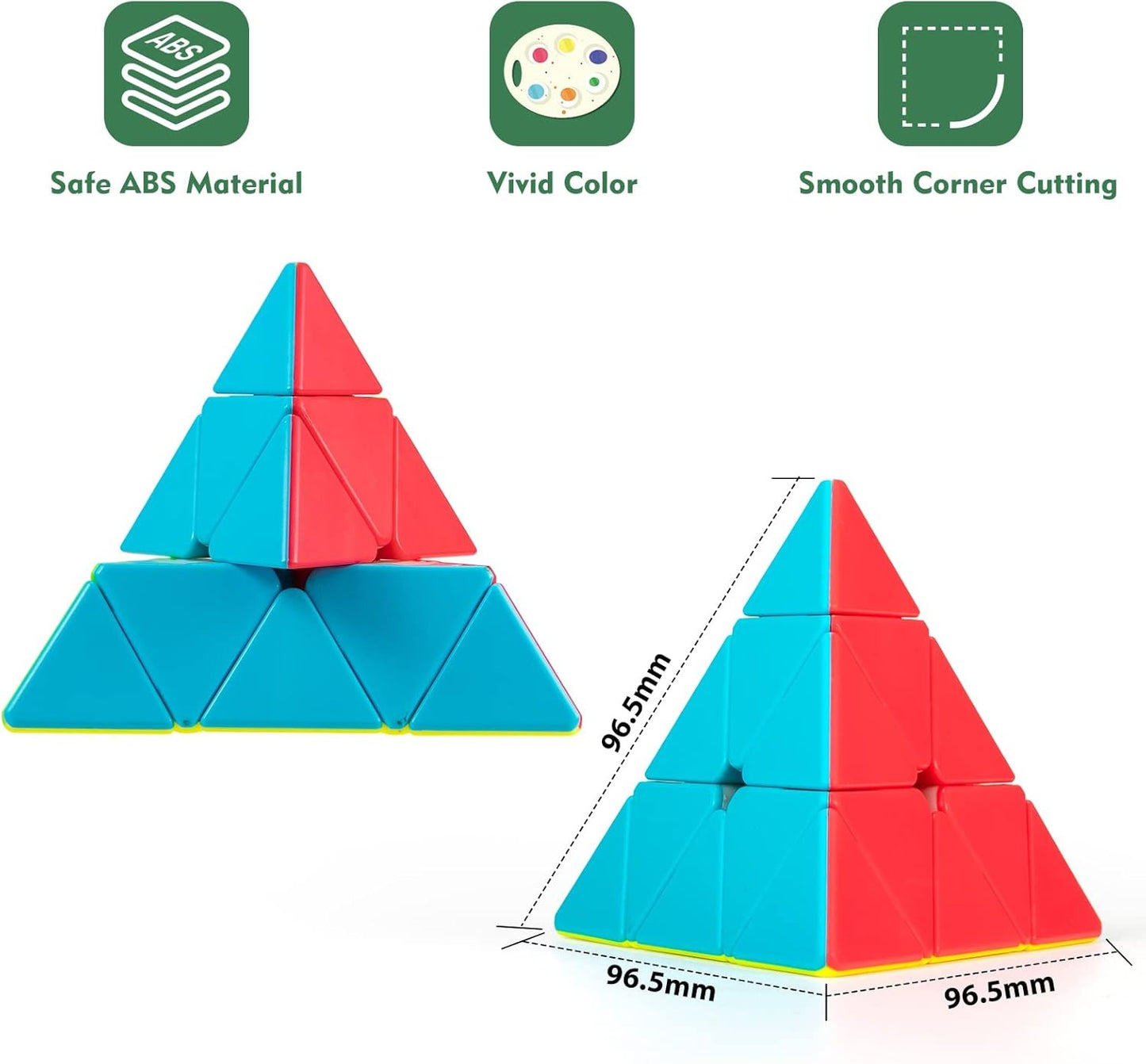 MoYu MEILONG PARAMIX Original Rubik's Cube 3x3 Pyramid, Best Quality Fast Speedy Magic Rubik Cube