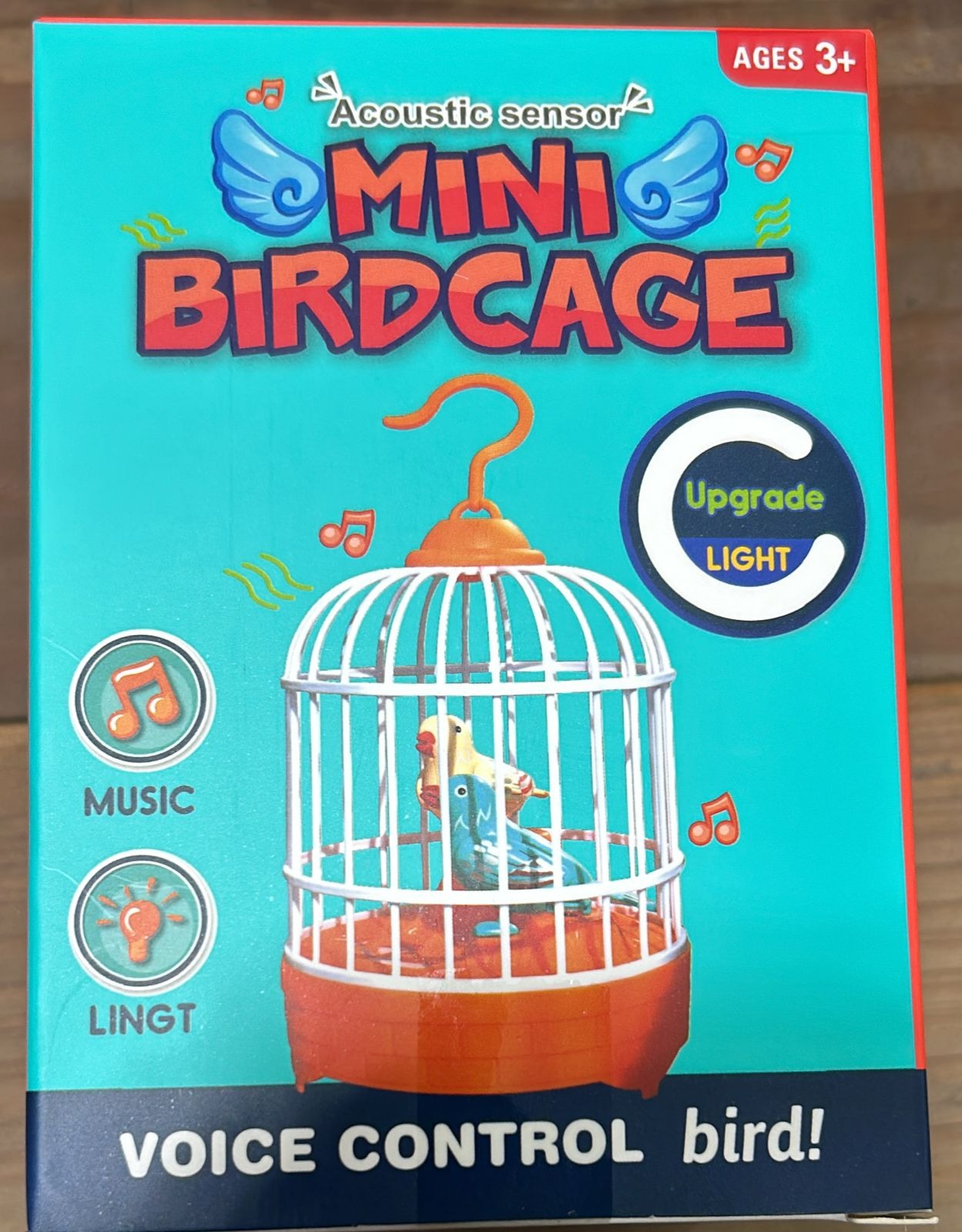 Musical Light Bird Cage Toy with 2 Birds – Beautiful Decorative Toy for Kids | Sound & Light Feature | Fun Gift for Children