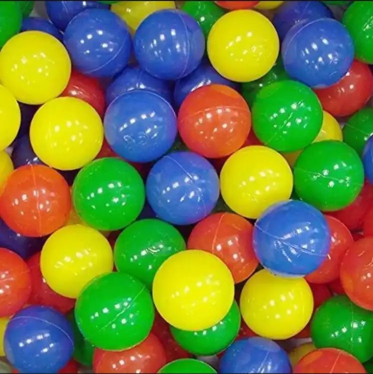 Pack of 50 Soft Plastic Balls - For Plastic Tents And Swimming Pools - Multicolor