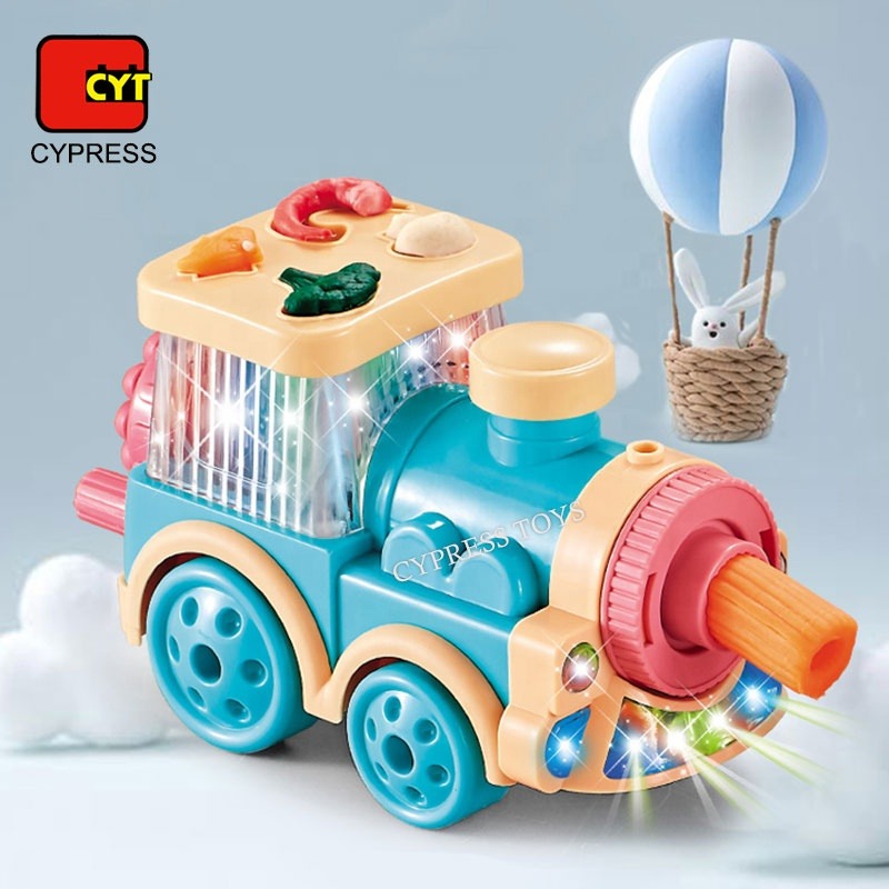 3D Color Mud DIY Train Noodle Machine – Creative Clay Pasta Maker Toy for Kids