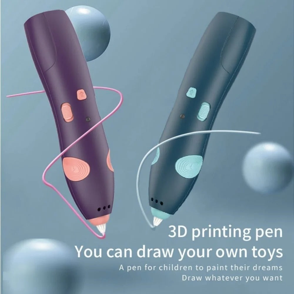 USB 3D Printing Pen for Kids – Safe Filament, Creative Drawing & DIY Arts Toy for Boys & Girls