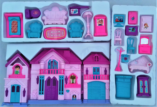 20 inches doll house with accessories happy family big country doll house